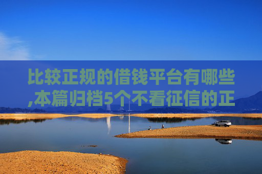 比较正规的借钱平台有哪些,本篇归档5个不看征信的正规贷款有哪些  第1张