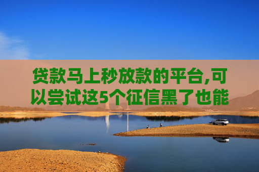 贷款马上秒放款的平台,可以尝试这5个征信黑了也能下款的贷款平台