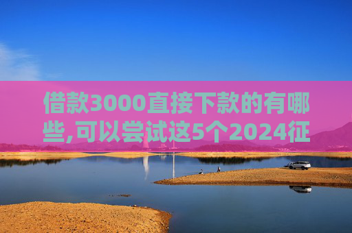 借款3000直接下款的有哪些,可以尝试这5个2024征信黑能下款的网贷