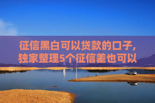 征信黑白可以贷款的口子,独家整理5个征信差也可以借款的平台