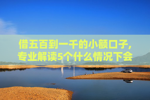 借五百到一千的小额口子,专业解读5个什么情况下会出现贷后管理