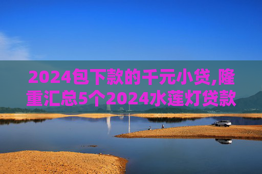 2024包下款的千元小贷,隆重汇总5个2024水莲灯贷款强制下款