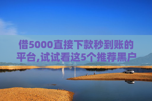 借5000直接下款秒到账的平台,试试看这5个推荐黑户有逾期也能下款的口子