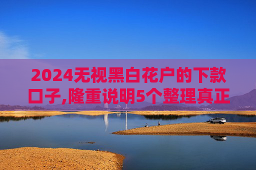 2024无视黑白花户的下款口子,隆重说明5个整理真正无视一切黑能下款口子