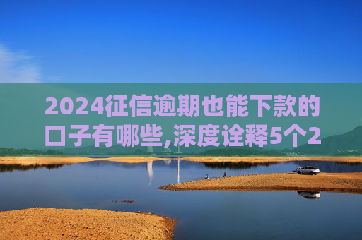 2024征信逾期也能下款的口子有哪些,深度诠释5个2024网黑还能借的网贷有哪些